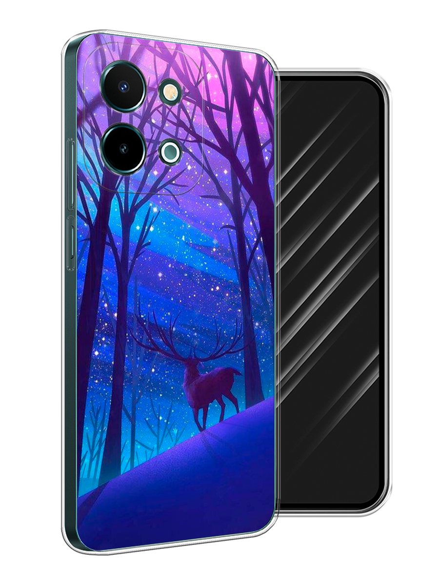 

Чехол Awog на Vivo Y28 4G "Северный олень", Фиолетовый;голубой;синий, 2611650-1