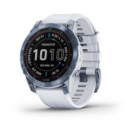 фото Умные часы garmin fenix 7 sapphire solar, синий минерал/белый nobrand