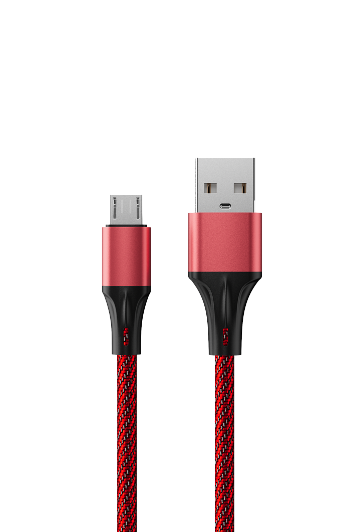 фото Аксессуар accesstyle usb - microusb 1m red-black am24-f100m