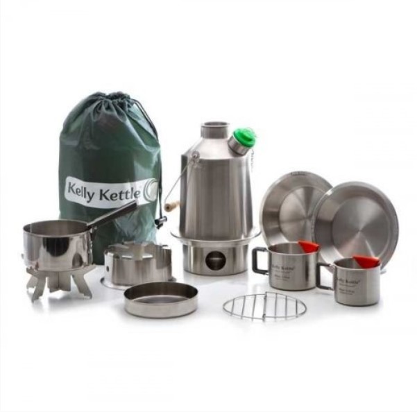 

Самовар Kelly Kettle Scout, Steel,1,2 L с набором аксессуаров, Серебристый