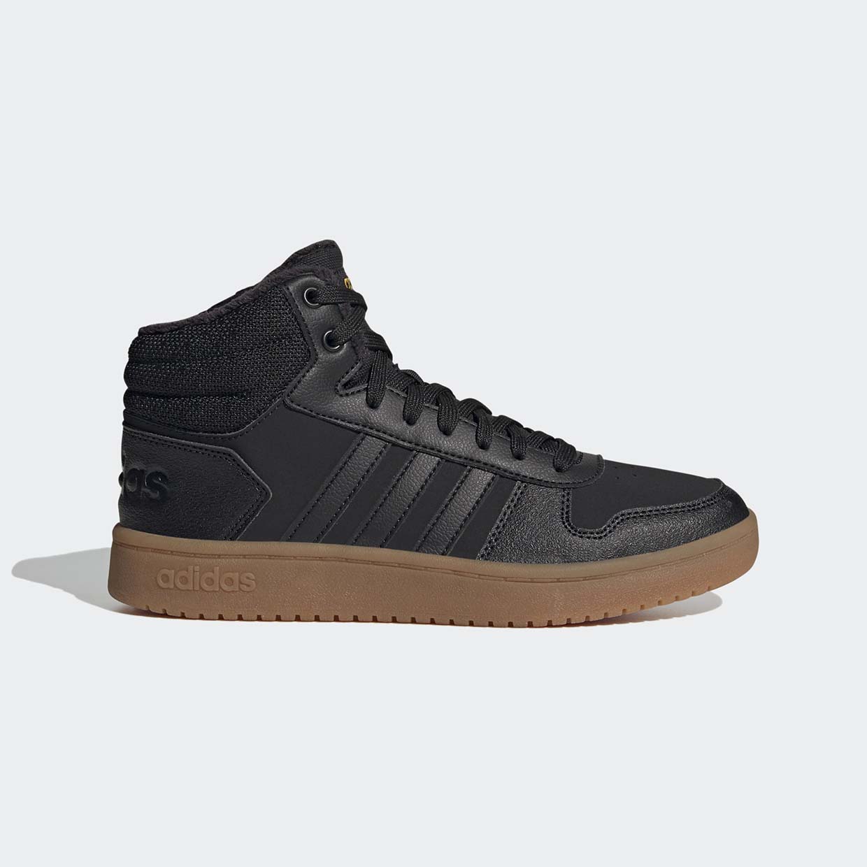 фото Кроссовки женские adidas hoops 2.0 mid черные 6 uk