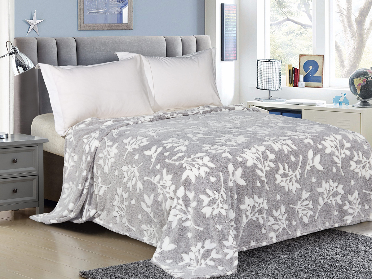 

Плед двуспальный 180х200 на кровать и диван Cleo Home Bamboo Collection велсофт, Bamboo Collection