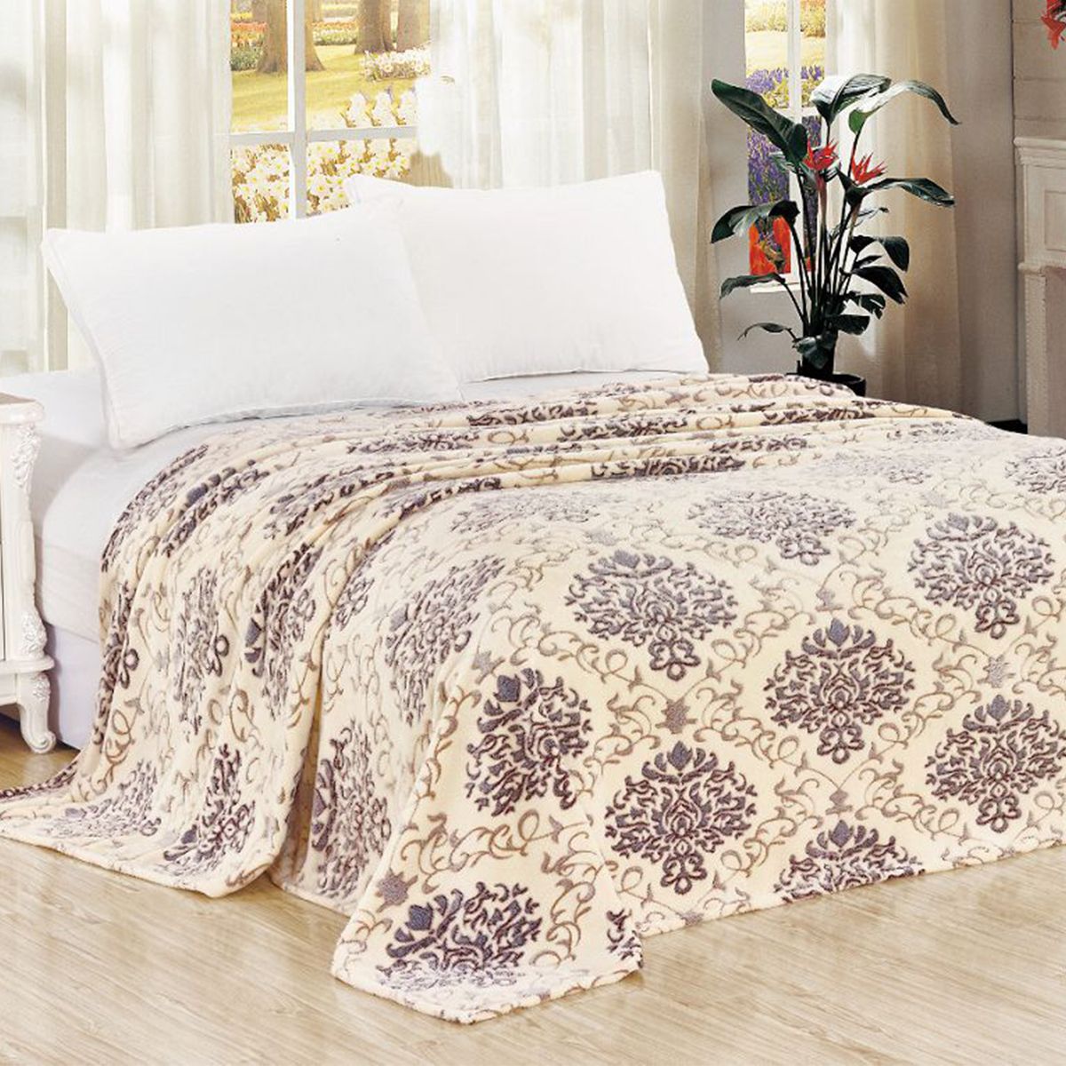 

Плед двуспальный 180х200 на кровать и диван Cleo Home Bamboo Collection велсофт, Bamboo Collection