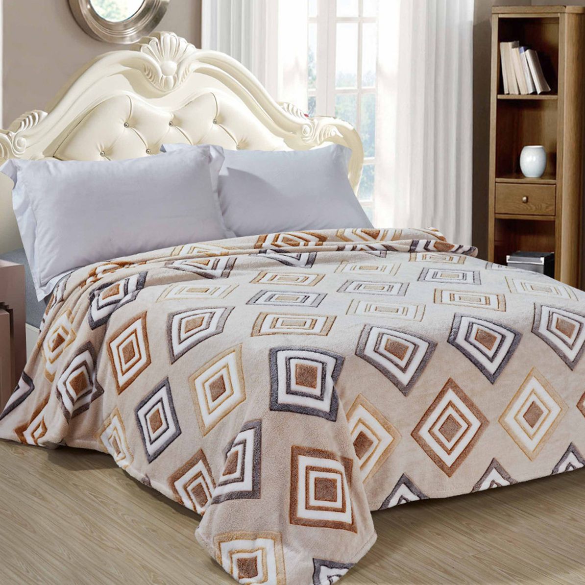 

Плед двуспальный 180х200 на кровать и диван Cleo Home Bamboo Collection велсофт, Bamboo Collection