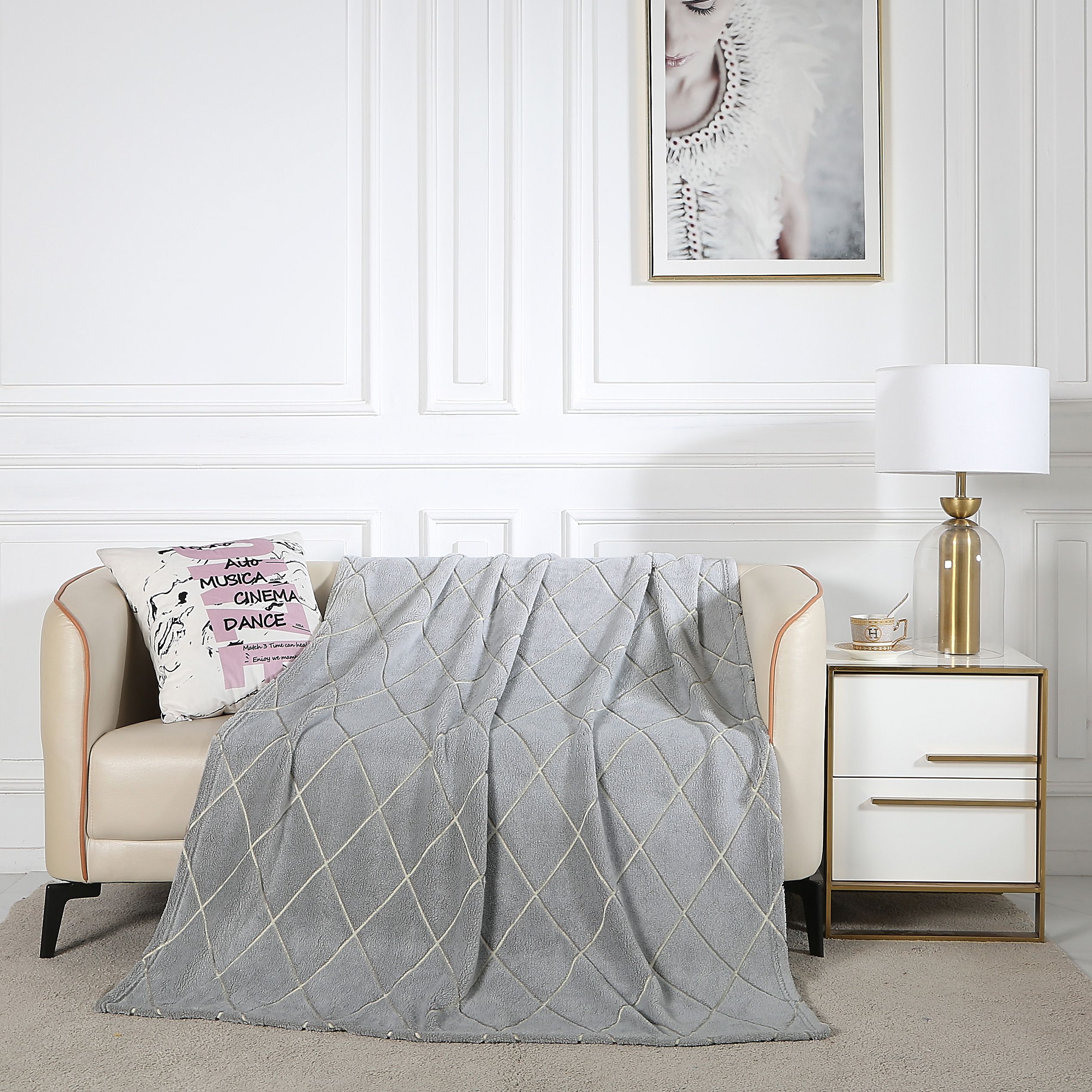 

Плед полуторный 150х200 на кровать и диван Cleo Home Bamboo Collection велсофт, Bamboo Collection