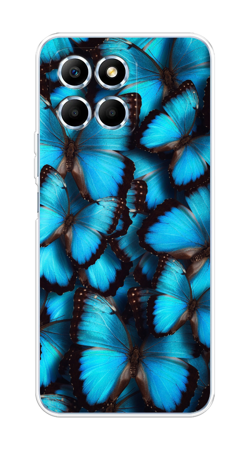 

Чехол на Huawei Honor X6/X6s "Тропическая бабочка 2", Голубой;черный, 6109550-1