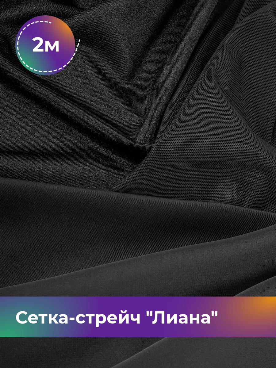 

Ткань Сетка-стрейч Лиана Хеви Shilla, отрез 2 м * 150 см, черный 001, 18108265