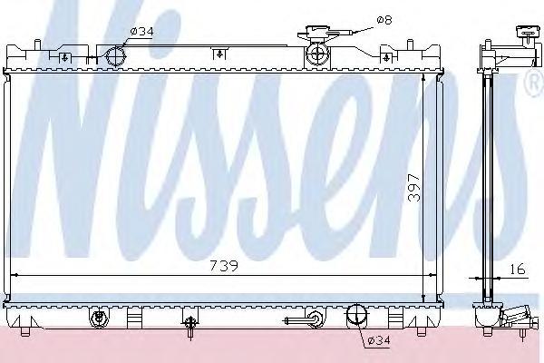

NS646351_радиатор системы охлаждения! АКПП Toyota Camry 2.4 02>