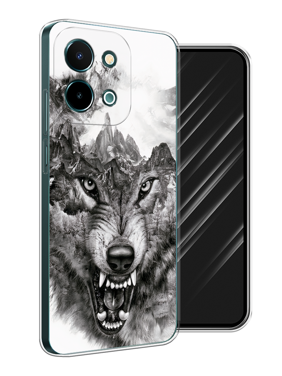 

Чехол Awog на Vivo Y28 4G "Волк в горах", Серый;белый;бежевый, 2611650-1