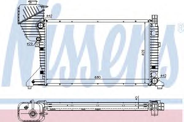 

Радиатор MERCEDES SPRINTER (901-904) МКПП 62519A