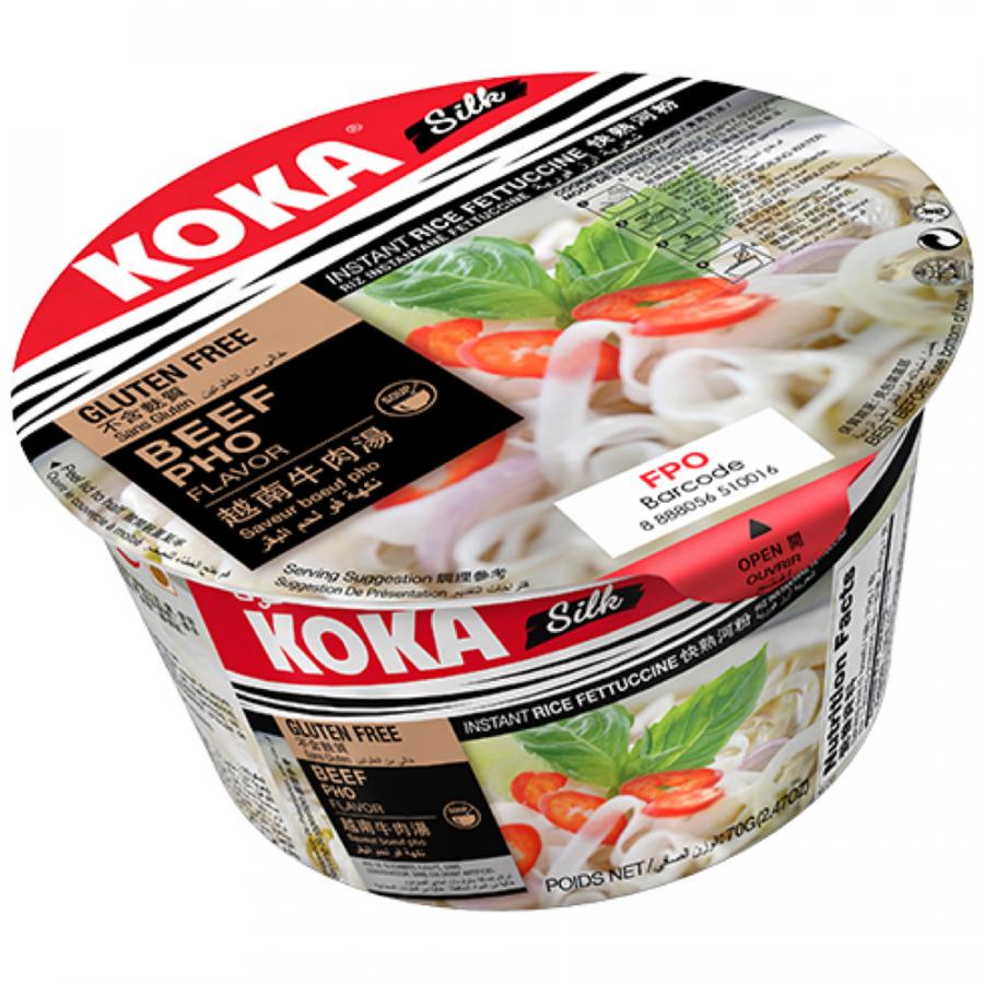 Лапша быстрого приготовления KOKA Silk Chicken Pho со вкусом Фо Бо с говядиной, 70 г