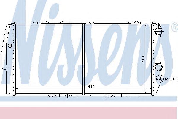 

NS604781_радиатор системы охлаждения! Audi 100/200 1.8-2.3 83-90