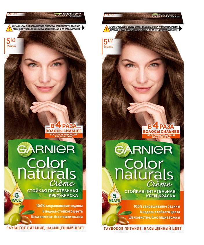 

Крем-краска для волос Garnier Color Naturals 5.1 2 Мокко 110 мл 2 шт