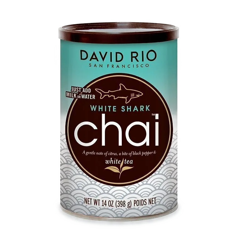 Пряный чай латте David Rio Chai White Shark с черным перцем, 398 г