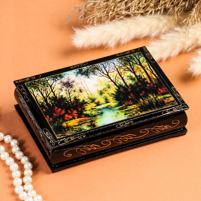

Шкатулка Лето , 10х14 см , лаковая миниатюра