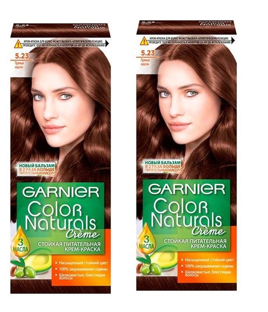 

Крем-краска для волос Garnier Color Naturals 5.23 Пряный каштан 110 мл 2 шт