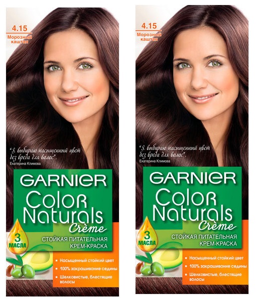 Крем-краска для волос Garnier Color Naturals 4.15 Морозный каштан 110 мл 2 шт