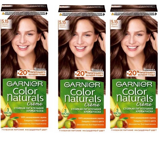 

Крем-краска для волос Garnier Color Naturals 5.15 Пряный эспрессо 110 мл 3 шт