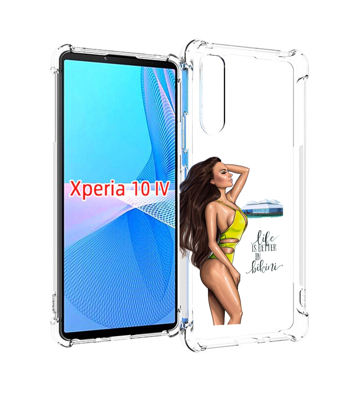 

Чехол MyPads Девушка-в-купальнике для Sony Xperia 10 IV (10-4), Прозрачный, Tocco