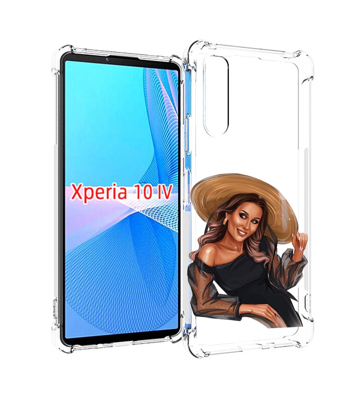 Чехол MyPads Девушка-в-боди женский для Sony Xperia 10 IV (10-4) Tocco