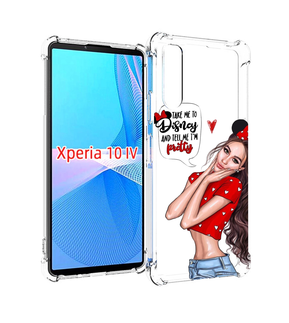 Чехол MyPads Девушка-Мини женский для Sony Xperia 10 IV (10-4) Tocco