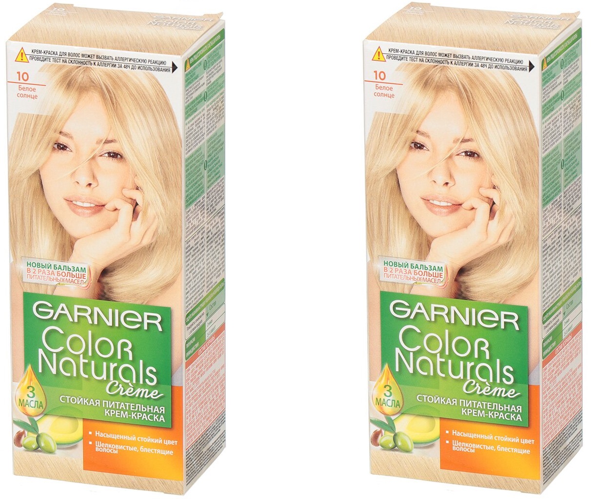 

Крем-краска для волос Garnier Color Naturals 10 Белое солнце 110 мл 2 шт