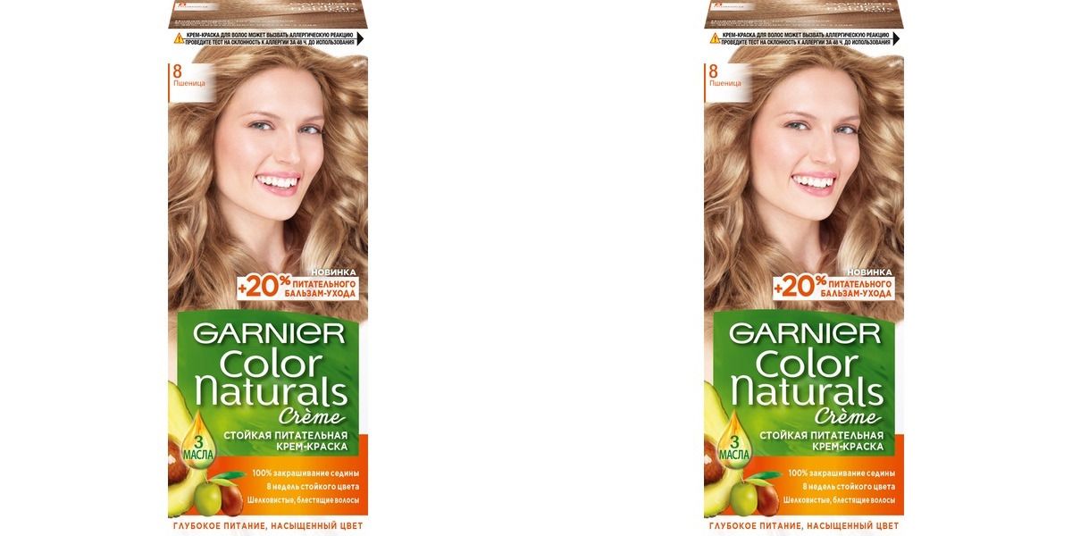 

Крем-краска для волос Garnier Color Naturals 8 Пшеница 110 мл 2 шт