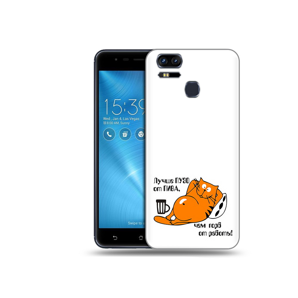 

Чехол MyPads Tocco для Asus ZenFone 3 лучше пузо (PT51214.656.449), Прозрачный, Tocco