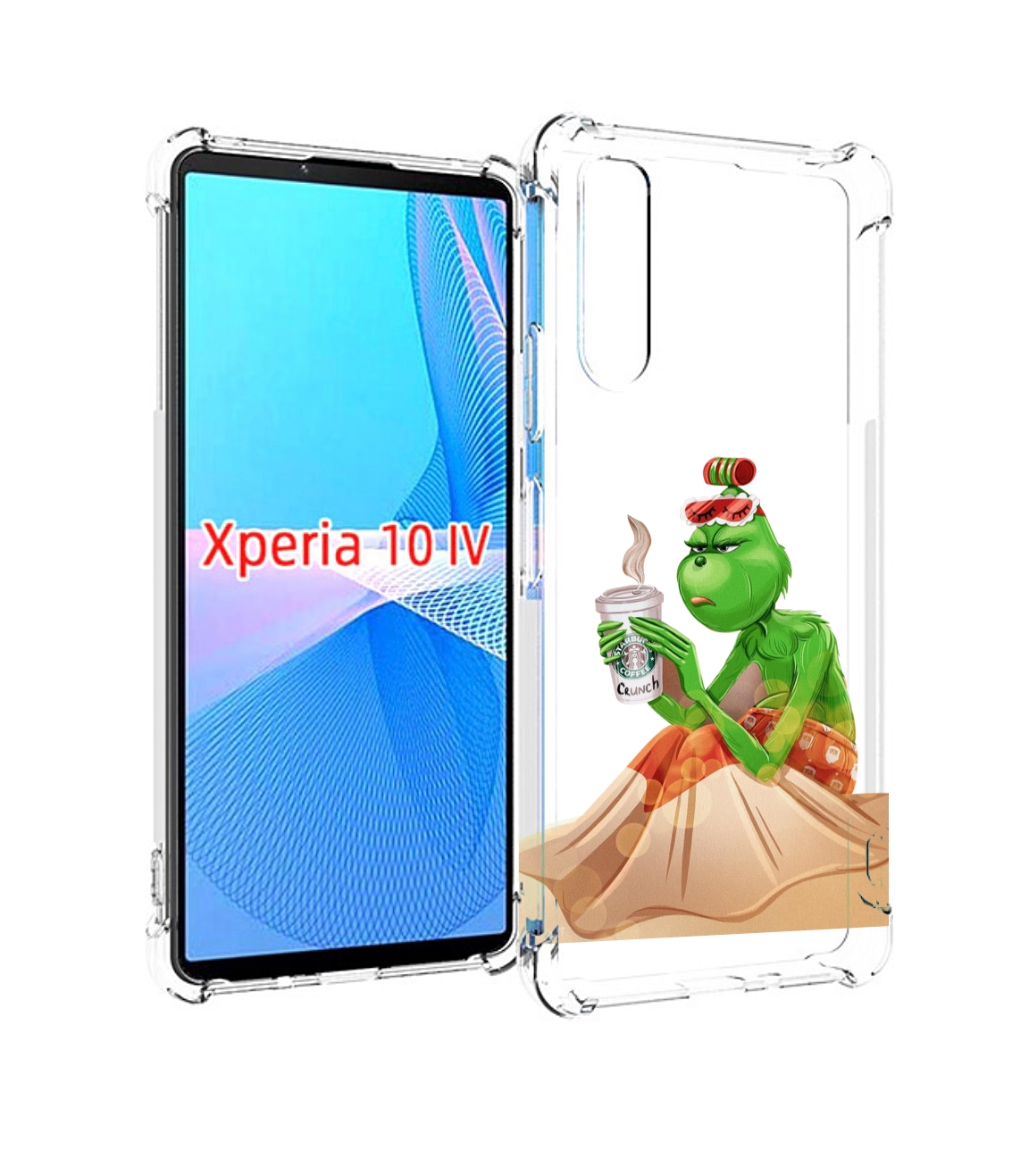 

Чехол MyPads Гринч-в-платье для Sony Xperia 10 IV (10-4), Прозрачный, Tocco