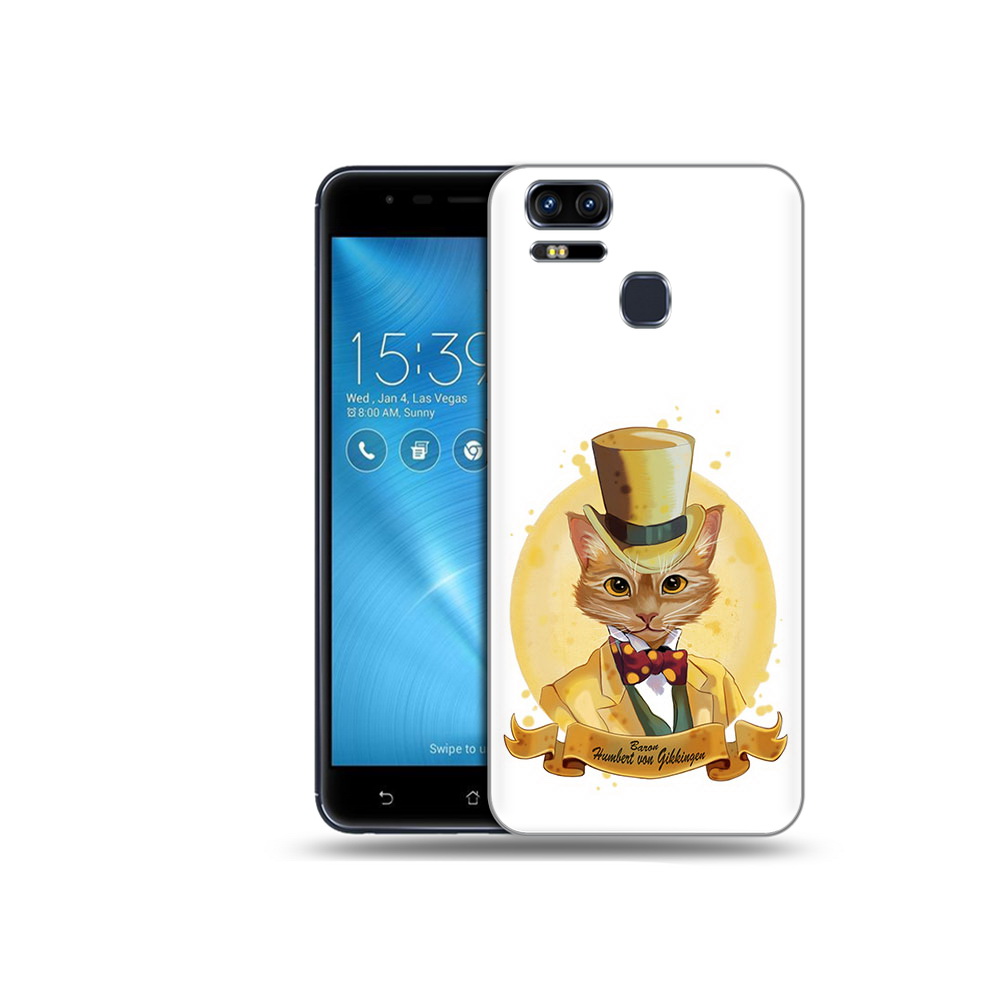 

Чехол MyPads Tocco для Asus ZenFone 3 кот юрист (PT51214.656.401), Прозрачный, Tocco