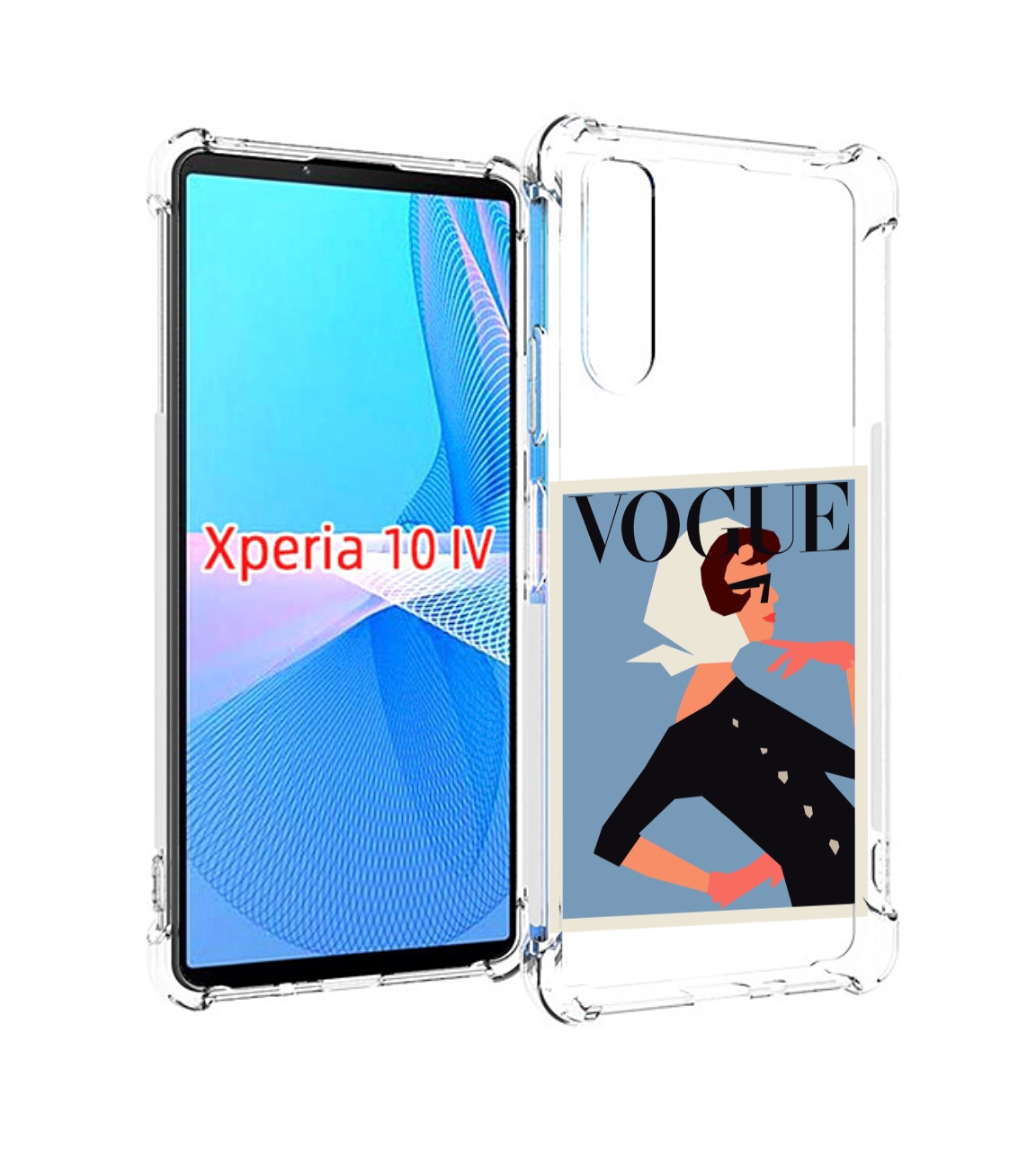 

Чехол MyPads Vogue картинка для Sony Xperia 10 IV (10-4), Прозрачный, Tocco