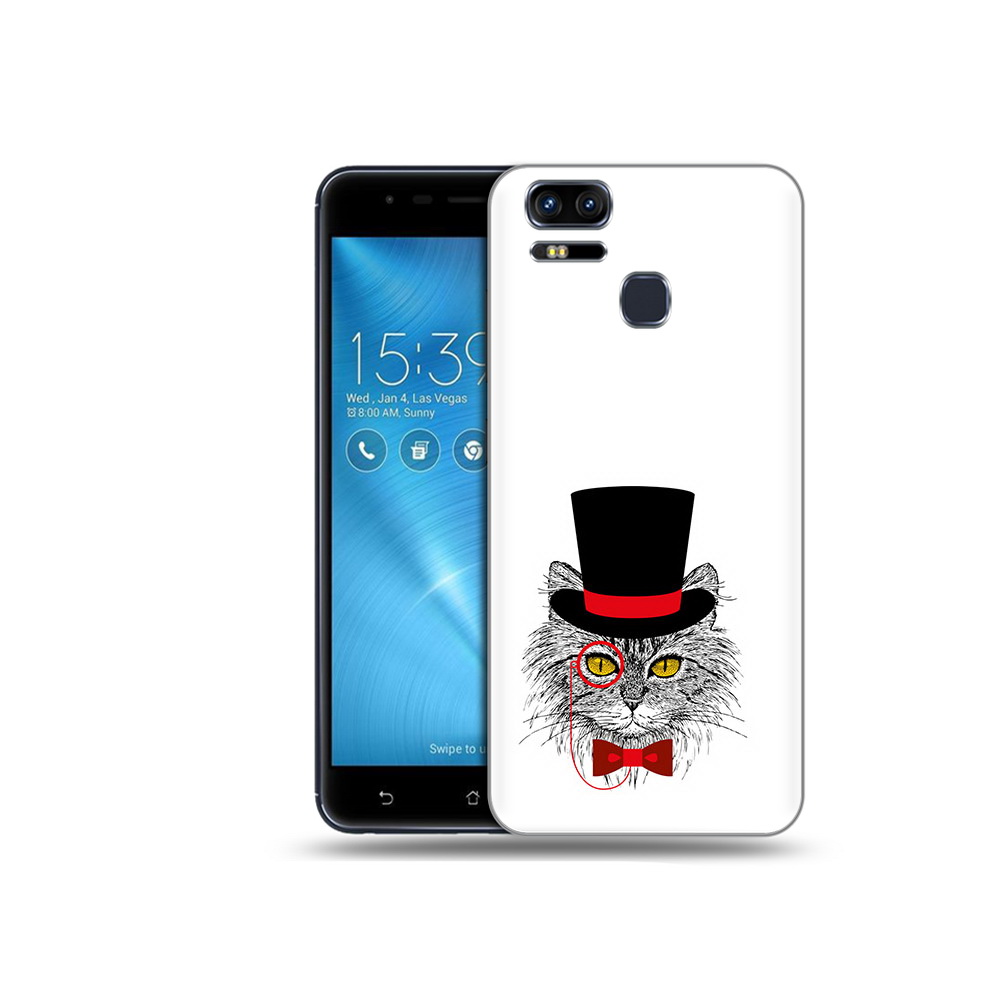 

Чехол MyPads Tocco для Asus ZenFone 3 кот в шляпе (PT51214.656.397), Прозрачный, Tocco