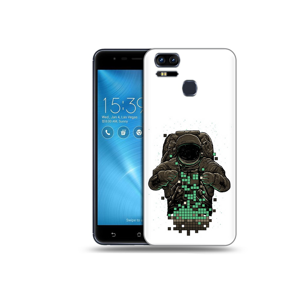 

Чехол MyPads Tocco для Asus ZenFone 3 космонавт с пикселями (PT51214.656.394), Прозрачный, Tocco