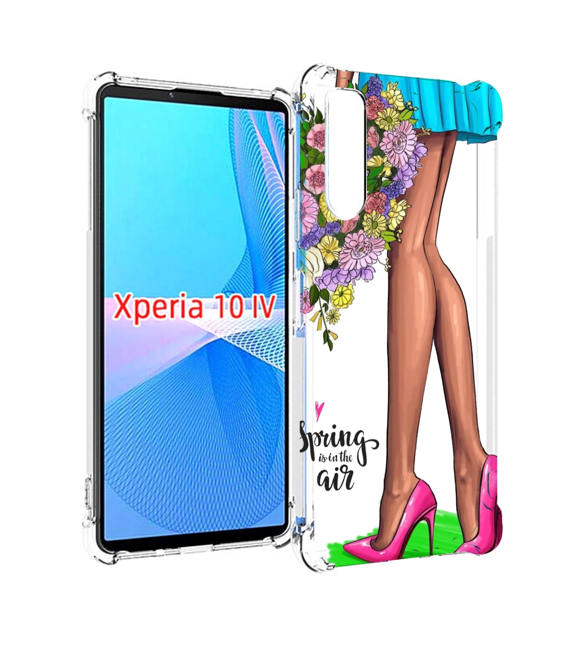 

Чехол MyPads Весна-в-воздухе женский для Sony Xperia 10 IV (10-4), Прозрачный, Tocco