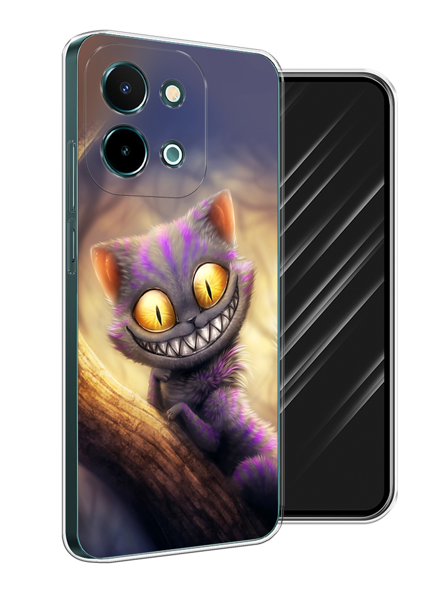 

Чехол Awog на Vivo Y28 4G "Cheshire Cat", Фиолетовый;желтый, 2611650-1