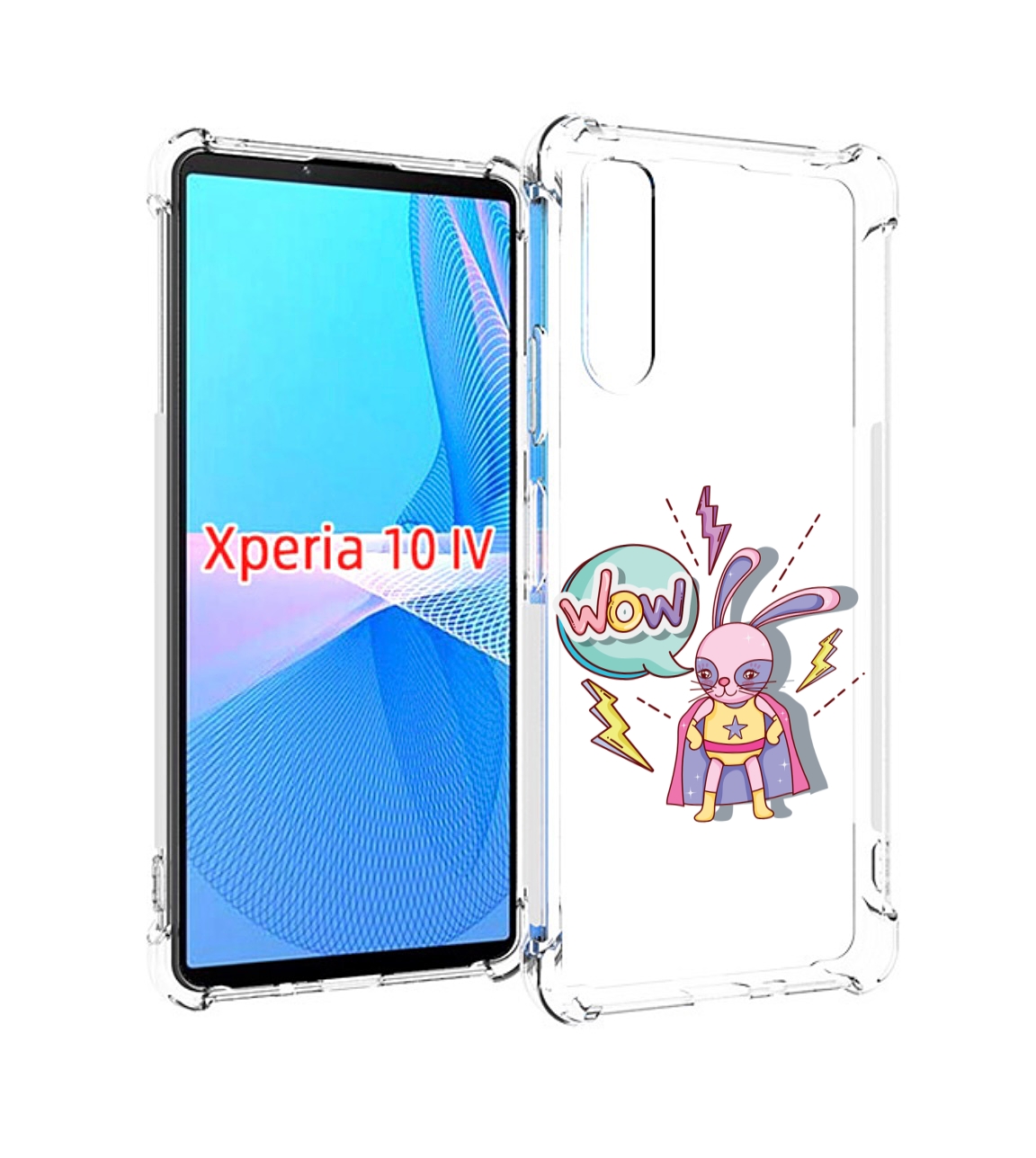 

Чехол MyPads Вау для Sony Xperia 10 IV (10-4), Прозрачный, Tocco