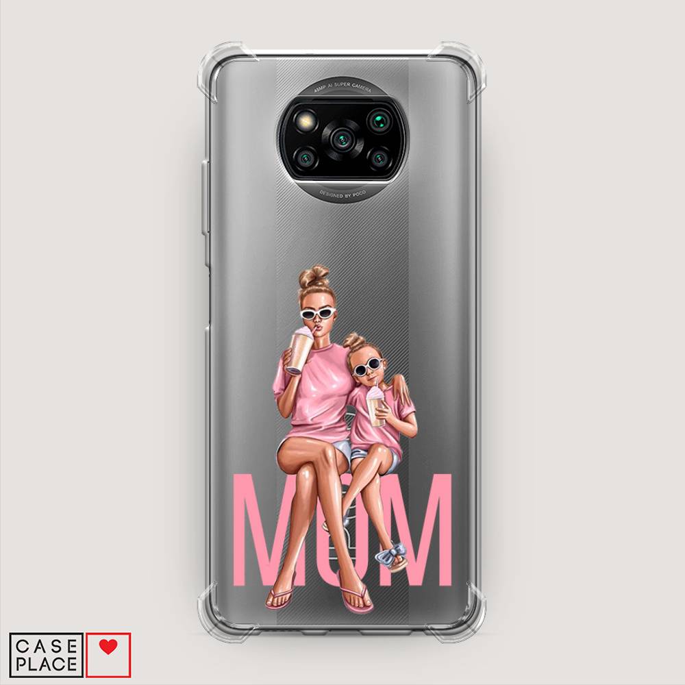 фото Противоударный силиконовый чехол "lovely mom" на xiaomi poco x3 pro awog