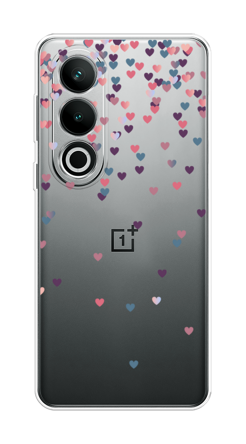 

Чехол на Oneplus Nord CE4 "Посыпка сердечки", Розовый;фиолетовый, 154750-1