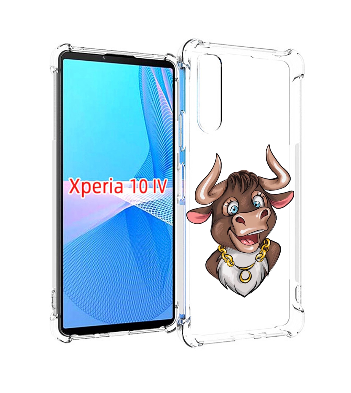 

Чехол MyPads Бычок для Sony Xperia 10 IV (10-4), Прозрачный, Tocco