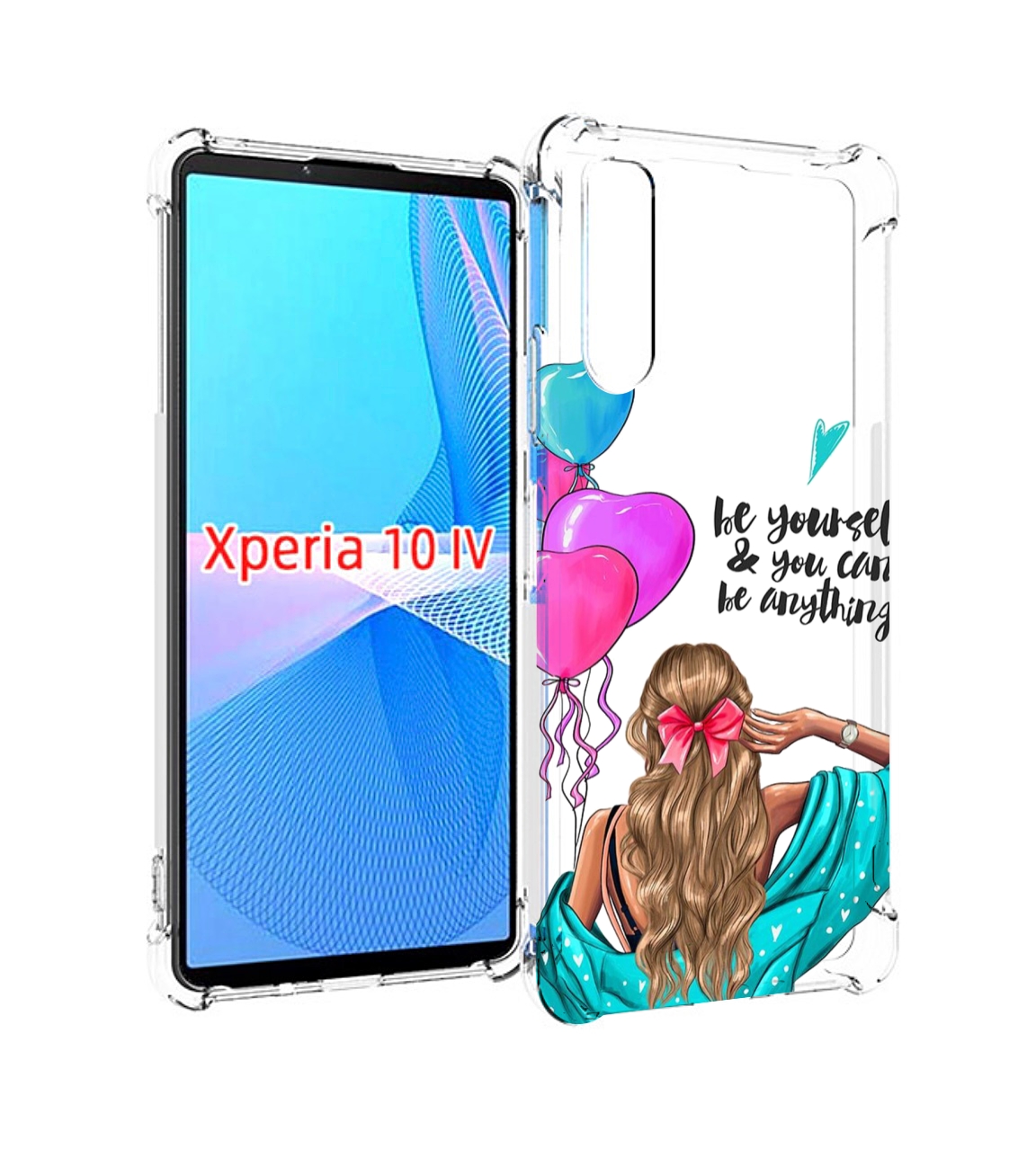 

Чехол MyPads Будь-собой для Sony Xperia 10 IV (10-4), Прозрачный, Tocco