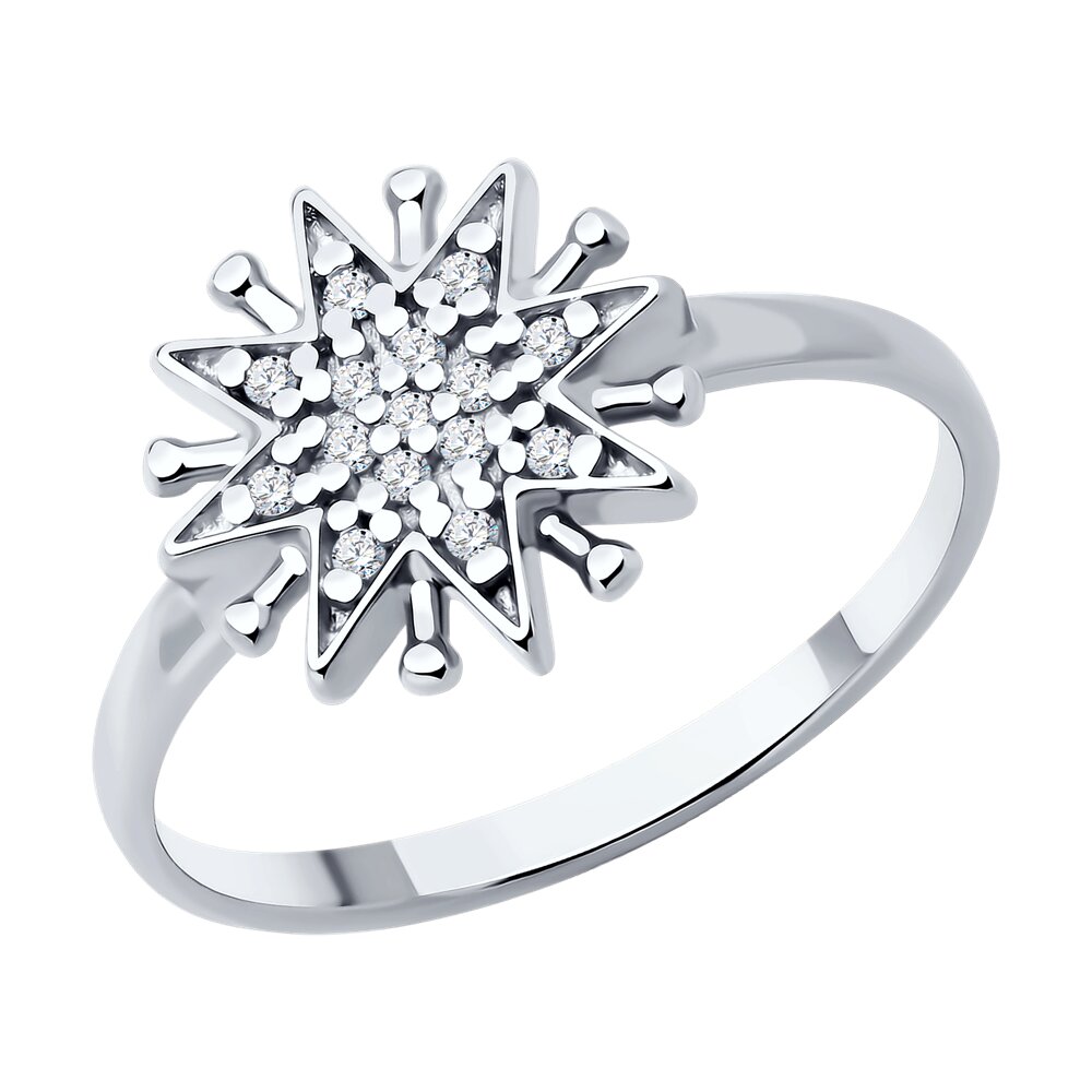 

Кольцо из серебра р. 15,5 Diamant 94-110-02109-1, фианит, 94-110-02109-1