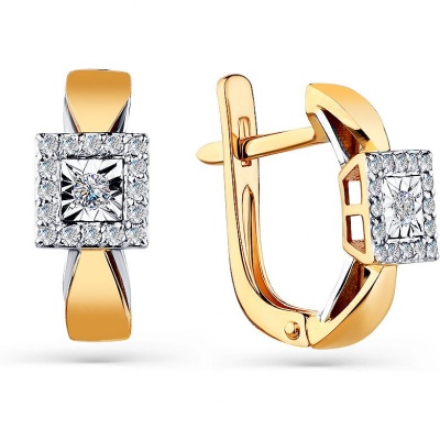 

Серьги из комбинированного золота с 34 бриллиантами Master Brilliant 2-408641-00-00, 2-408641-00-00