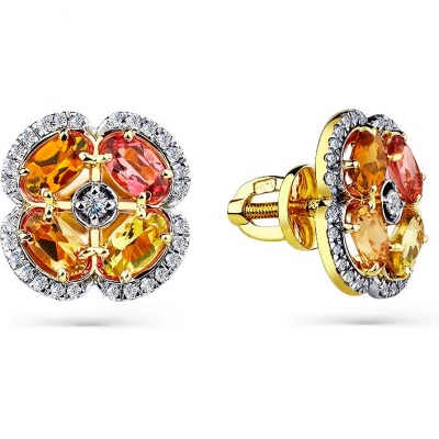 

Серьги из жёлтого золота с турмалинами и бриллиантами Master Brilliant 2-302161-00-60, 2-302161-00-60