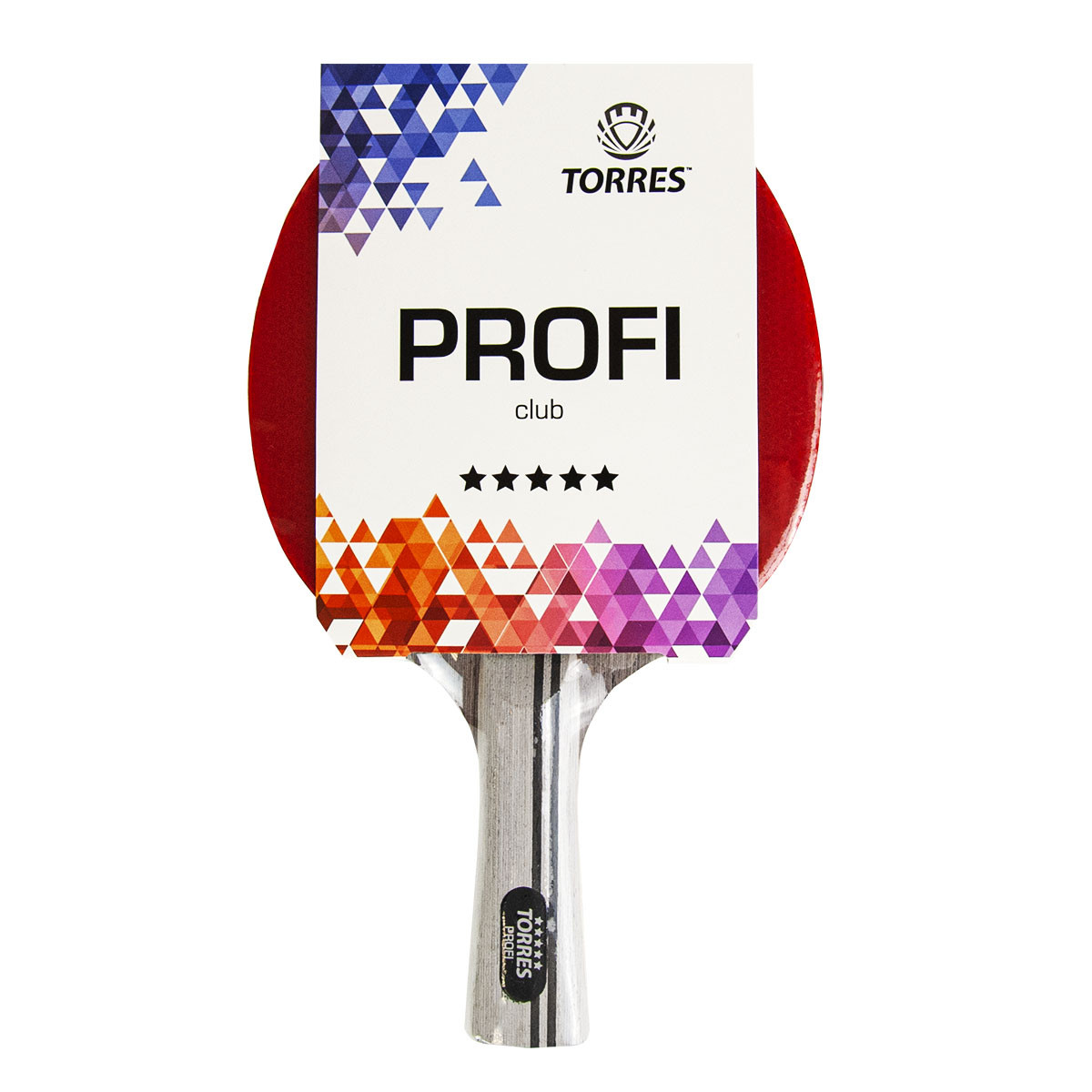Ракетка для настольного тенниса Torres Profi, коническая ручка, 5 звезд