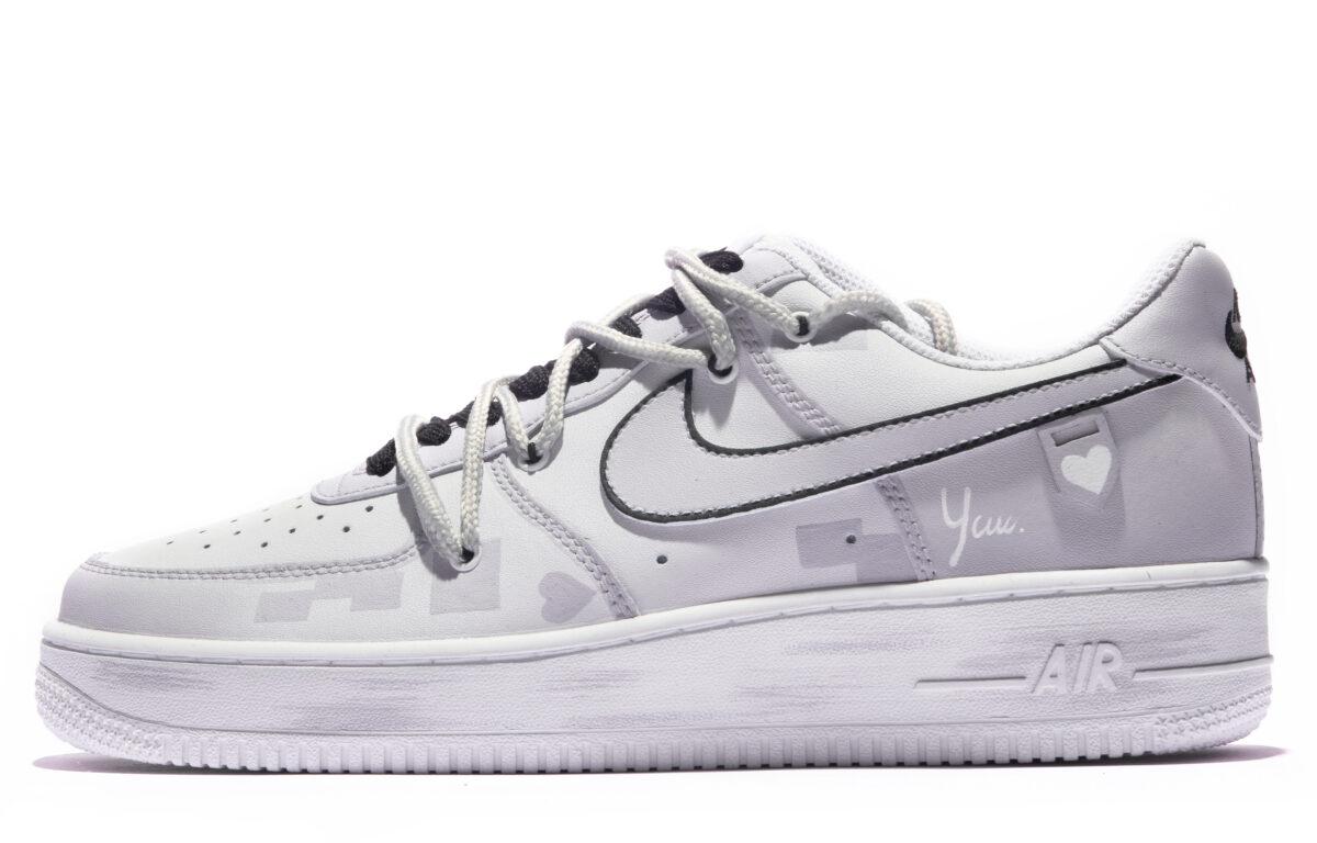 

Кеды унисекс Nike Air Force 1 Low серые 38.5 EU, Серый, Air Force 1 Low