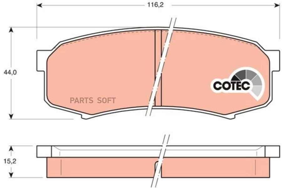 

Колодки Задние Toyota/Lexus/Mitsubishi Zf Russia Gdb1182 Zfr Toyota/Lexus/Mitsubishi ZF Ru