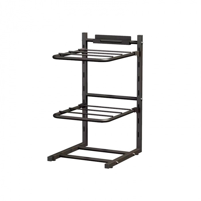 фото Стеллаж настенный nagu multi-layer wall-mounted storage rack black (3 полки)