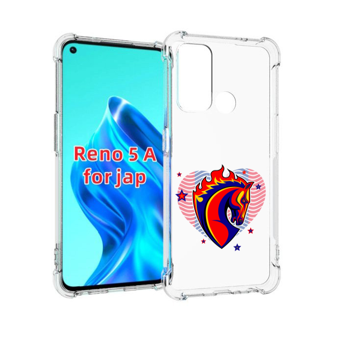 

Чехол MyPads ФК ЦСЛ Лошадь для Oppo Reno 5A, Прозрачный, Tocco