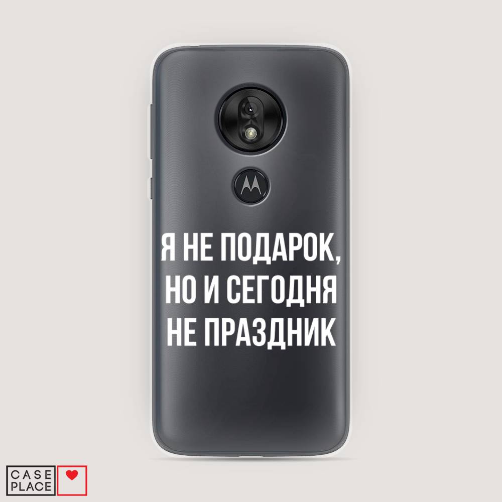 

Чехол Awog на Motorola Moto G7 Play / Моторола Мото G7 Плэй "Я не подарок", Разноцветный, 241250-6