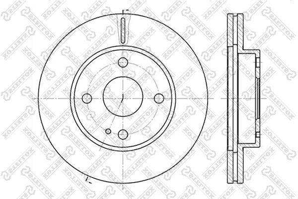 

Тормозной диск Stellox 6020-3232V-SX